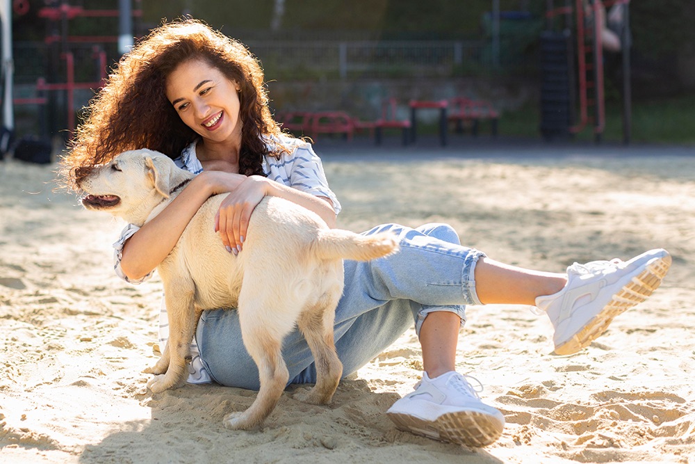 veterinarian holding kitten